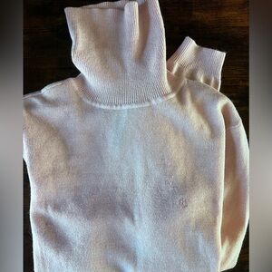 Lauren Ralph Lauren Pink Turtleneck Sweater Sz Medium